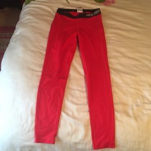 SOLD Nike Pro Red Leggings